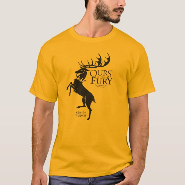 Camiseta Baratheon Sigil - A nossa é a Fúria (Frente)