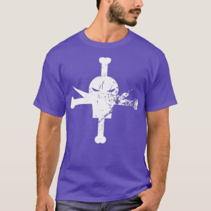 Camiseta Barba branca destruída White