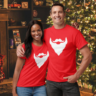 Camiseta Barba branca do papai noel e t-shirt do