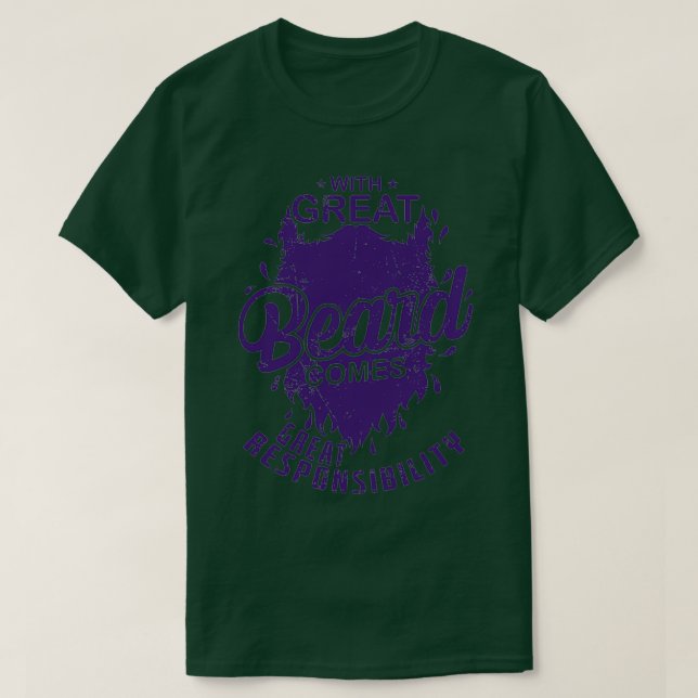 Camiseta Barba com barba vem muita responsabilidade (Frente do Design)