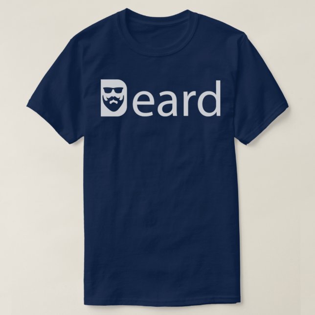 Camiseta Barba de barba com barba (Frente do Design)