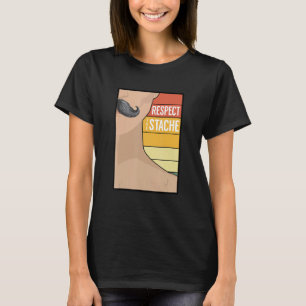 Camiseta Barba de bigode cavalga com humor de barba retrora