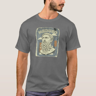 Camiseta Barba de Cobra Medusa Piada Mitologia Grega Arte R