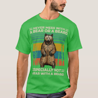 Camiseta Barba De Urso Nunca Mora Com Urso Ou Barba