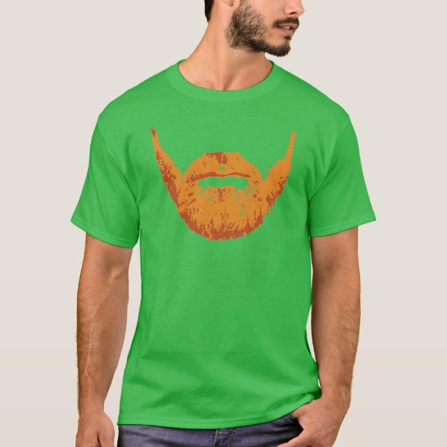 Camiseta Barba do irlandês do gengibre (Frente)
