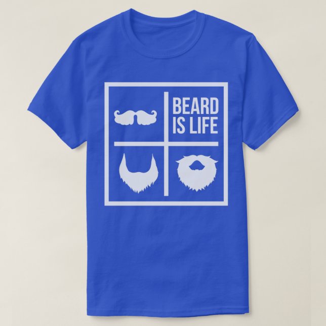 Camiseta Barba é a vida bigode (Frente do Design)