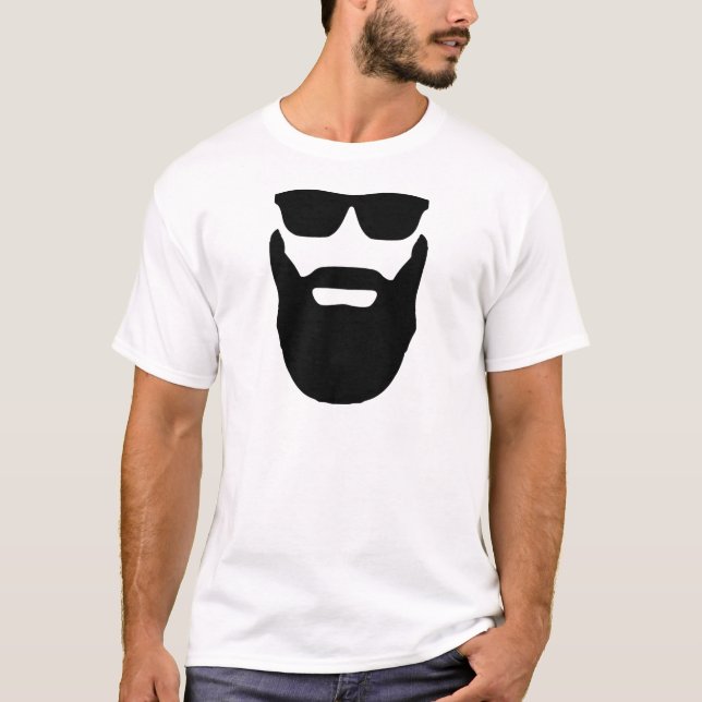Camiseta Barba e óculos de sol (Frente)