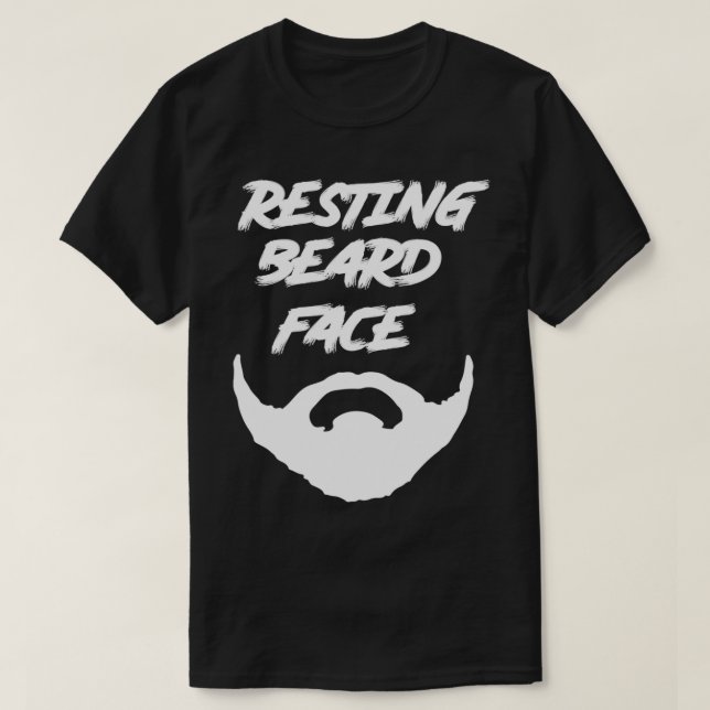 Camiseta Barba em repouso face 1 (Frente do Design)