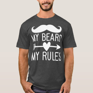 Camiseta Barba Engraçada Oferece Minha Barba Minhas Regras