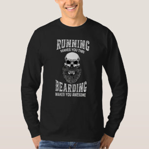 Camiseta Barba Engraçada Para Homens Regra Pai Tatuagem De