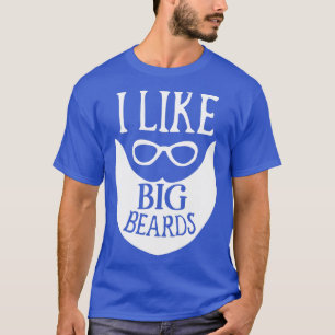 Camiseta Barba Engraçada Presente Para Homens Eu Gosto De B