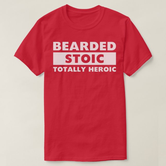 Camiseta Barba Legal estática com barba totalmente herônica (Frente do Design)