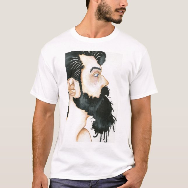 Camiseta Barba preta (Frente)
