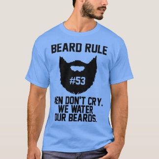 Camiseta Barba Regra 53 Homens Não Choram Nós Água Nossas B