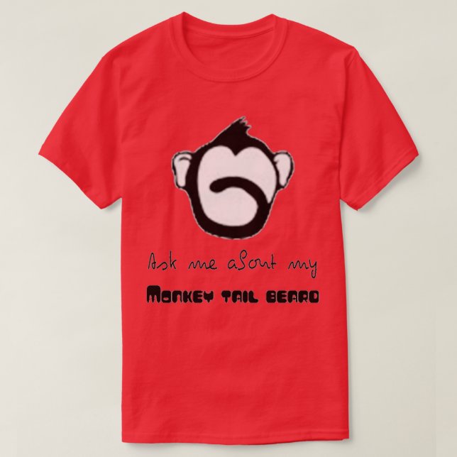 Camiseta barba traseira de macaco TS clássico (Frente do Design)