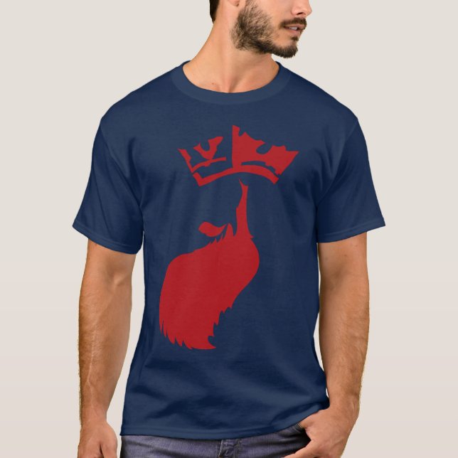 Camiseta Barba Vermelha no Marinho (Frente)