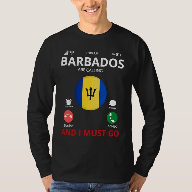 Camiseta Barbados Are Calling (Frente)