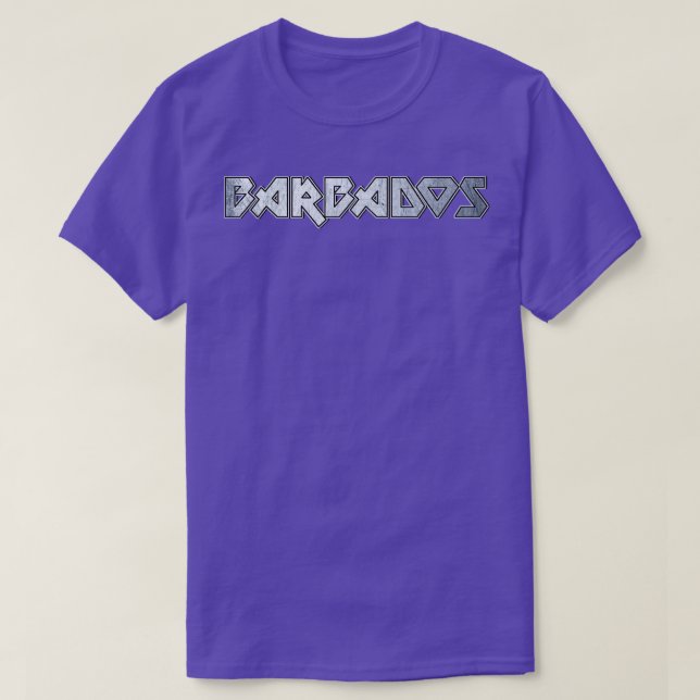 Camiseta Barbados de metais pesados (Frente do Design)
