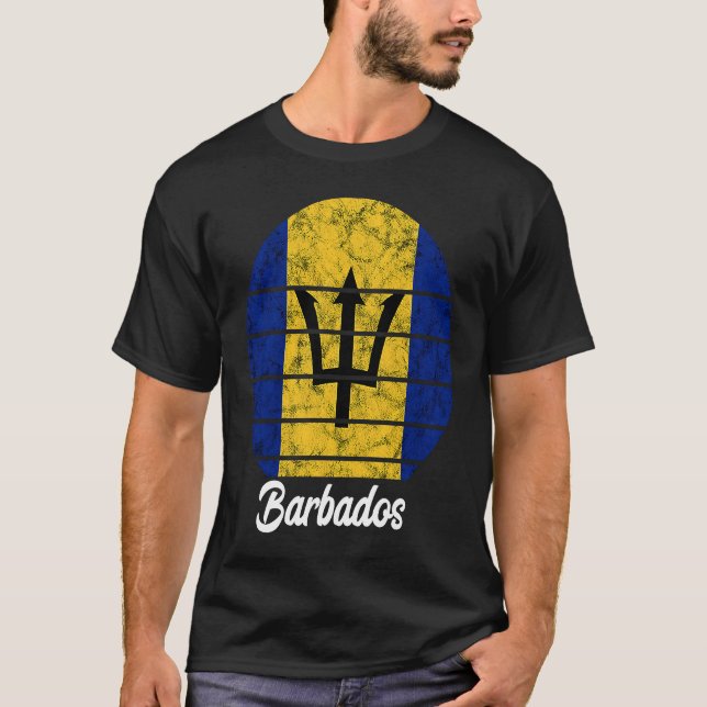 Camiseta Barbados Flag Barbados Journey Barbadian Island (Frente)