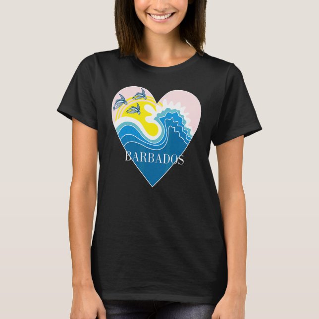 Camiseta Barbados souvenir   for men women (Frente)