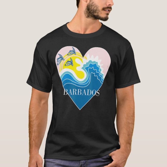 Camiseta Barbados souvenir   for men women (Frente)