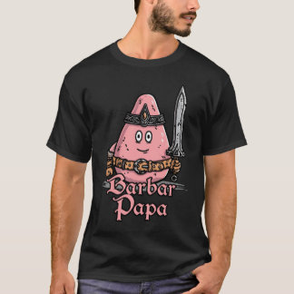 Camiseta Barbare Papa - humour fantasy décalé