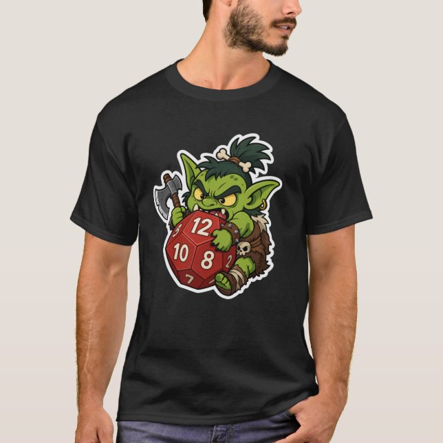 Camiseta Barbarian Dice Goblin (Frente)