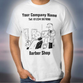 Camiseta Barbearia Cartoon para Personalizar
