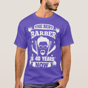 Camiseta Barbearia de 40 anos presente no aniversário de 40