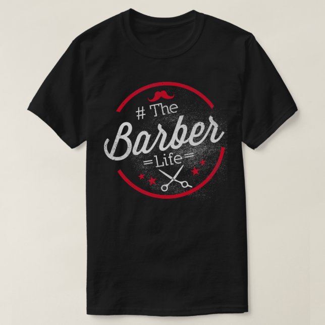 Camiseta Barbearia Profissional De Borracha (Frente do Design)