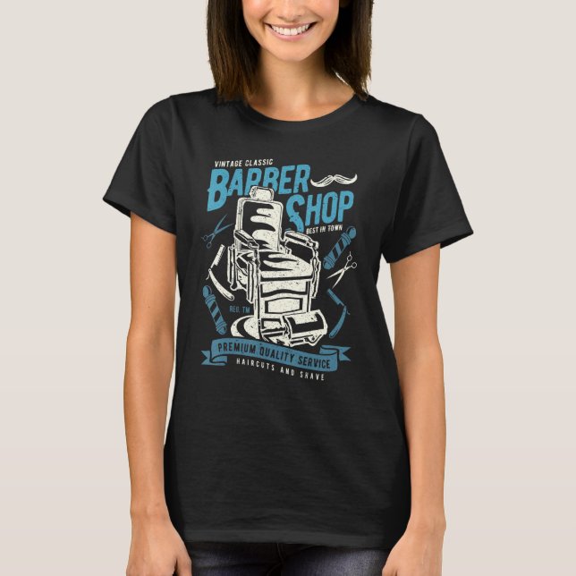 Camiseta Barbearia Retro Look (Frente)