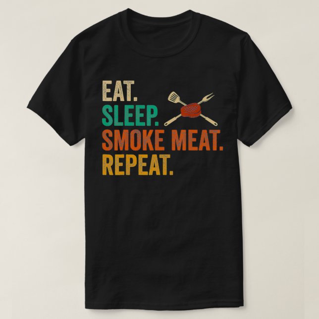 Camiseta Barbecue CHURRASCO de carne fumada (Frente do Design)