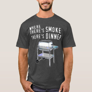 Camiseta Barbecue Fumante Engraçado de Grill PK Grill Com 