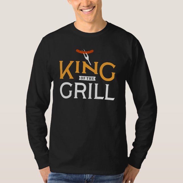 Camiseta Barbecue Griling Comida Searing Grill Hobby Meat V (Frente)