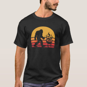 Camiseta Barbecue Sasquatch Critpid Crytpid para CHURRASCO 