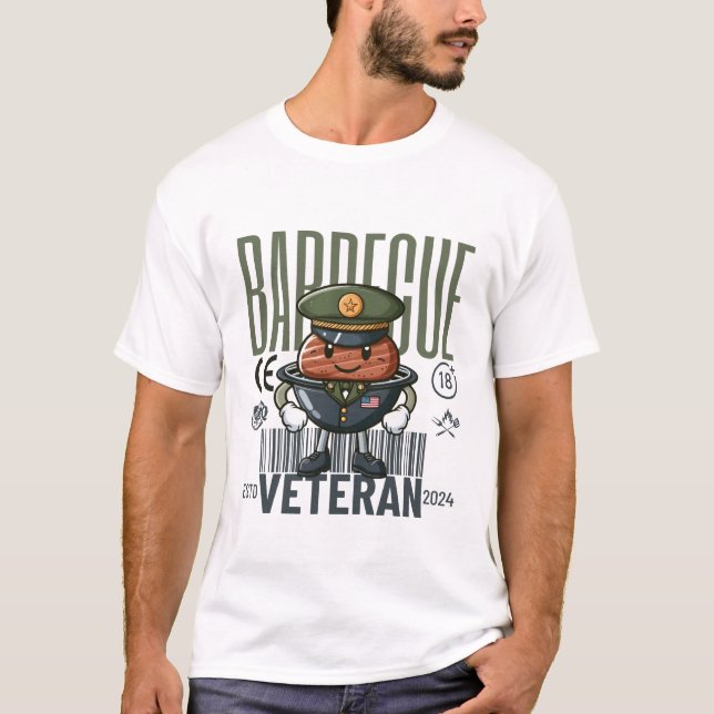Camiseta Barbecue veterano (Frente)