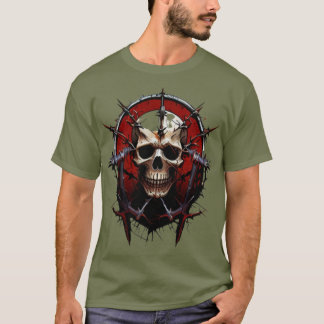 Camiseta  "Barbed Skull Death Metal T-Shirt – Hardcore Grap