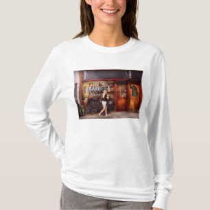 Camiseta Barbeiro - Barbearia - Hora de cortar o cabelo