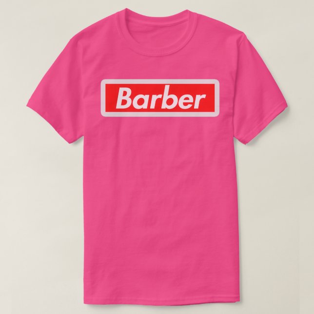 Camiseta barbeiro engraçado 3 (Frente do Design)