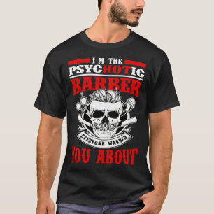 Camiseta Barbeiro Psicótico Corte de Cabelo Masculino Hipst