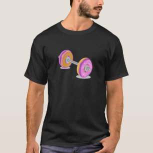 Camiseta Barbell de Rosquinha do Exercício de Exercício