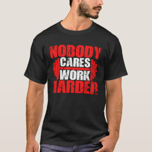 Camiseta Barbell Elevando Malhação Ninguém Cuida De Trabalh
