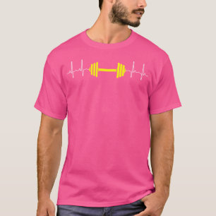 Camiseta Barbell Weising Heartbeat Bodybuilding Weigh
