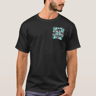 Camiseta Barbells do Clube de Elevação Anti-Social Cruzados