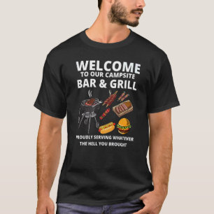Camiseta Barbeque Gaita, Cookout da Família Campsite Bar &