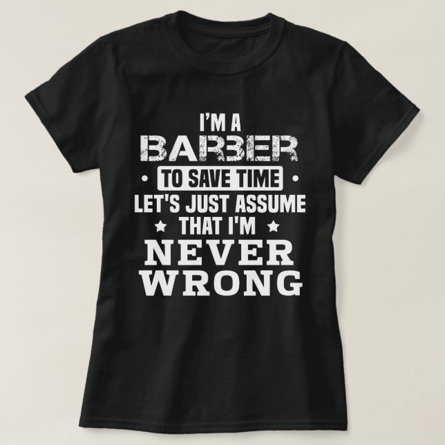 Camiseta Barber (Frente do Design)