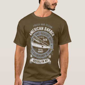Camiseta Barber Americano Fresco e Limpo
