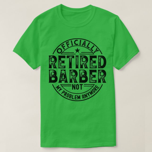 Camiseta Barber aposentado (Frente do Design)