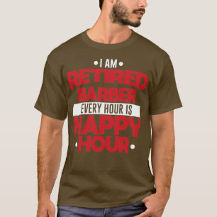 Camiseta Barber Aposentado Todas As Horas É Aposentado Feli