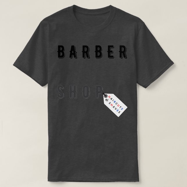 Camiseta Barber - Barbeiro Compro de Hairstyle de Moda (Frente do Design)